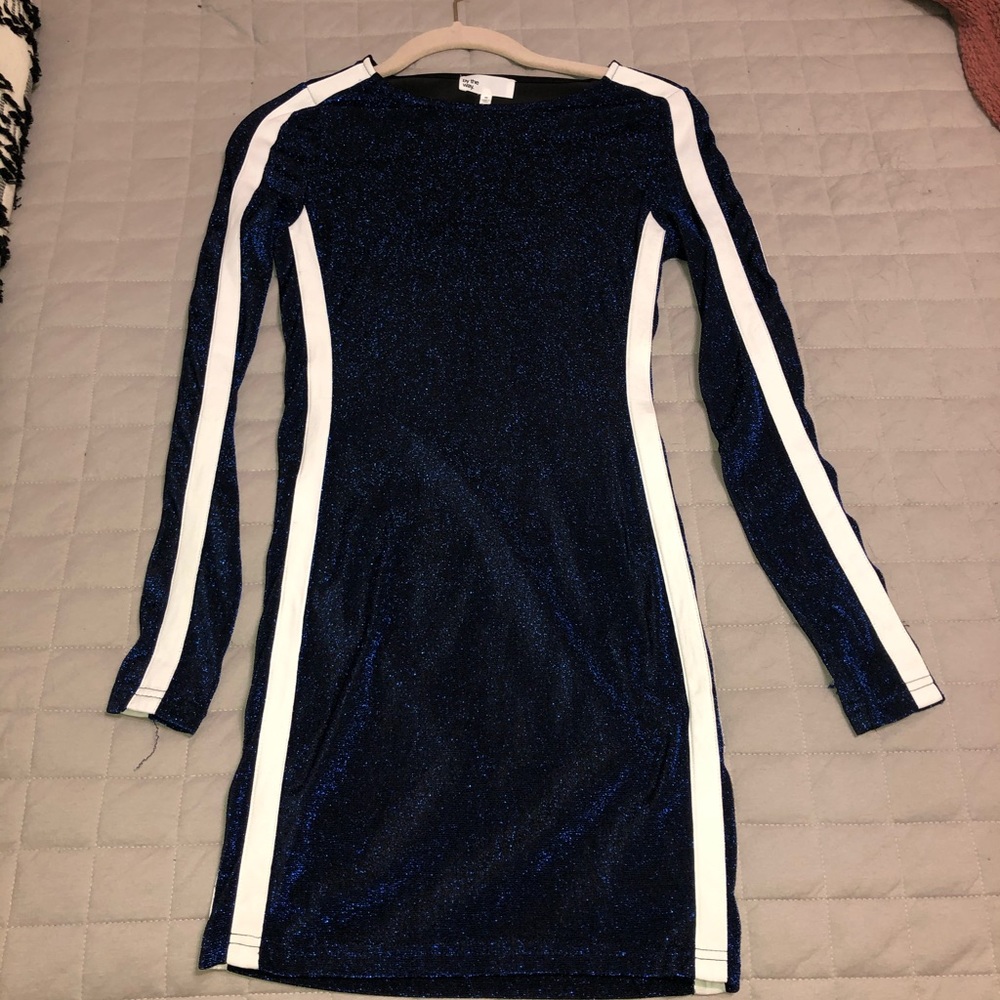 Navy blue mini dress